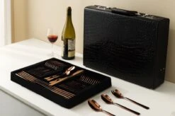 Swiss Pro+ Bestekset In Koffer-72 Delig-12 Persoons-Zwitsers Kwaliteit-Complete Set-100% Roestvrijstaal-Rose Gold 24k-Rose Goud 24K -Merkloos Verkoopwinkel 1200x799 9