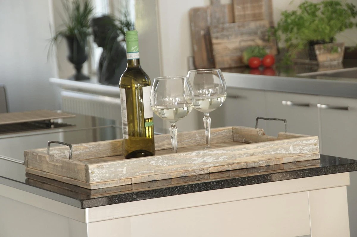 Houten Dienblad Old Dutch 58 Cm Landelijk Dienblad Rechthoek 4 Houten Dienblad Old Dutch 58 Cm Landelijk Dienblad Rechthoek - Afbeelding 4