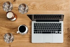 Onderzetters Voor Glazen - Rond - Grijs - Goud - Marmer - 10x10 Cm - Glasonderzetters - 6 Stuks -Merkloos Verkoopwinkel 1200x800 162