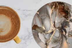 Onderzetters Voor Glazen - Rond - Grijs - Goud - Marmer - 10x10 Cm - Glasonderzetters - 6 Stuks -Merkloos Verkoopwinkel 1200x800 166