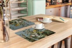 Placemat - Placemats Kunststof - Bloemen - Oude Meesters - Olieverf - 45x30 Cm - 6 Stuks - Hittebestendig - Anti-Slip - Onderlegger - Afneembaar -Merkloos Verkoopwinkel 1200x800 71