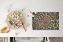 Placemat - Placemats Kunststof - Een Bovenaanzicht Van Marokkaans Mozaïek - 45x30 Cm - 6 Stuks - Hittebestendig - Anti-Slip - Onderlegger - Afneembaar 11 Placemat - Placemats Kunststof - Een Bovenaanzicht Van Marokkaans Mozaïek - 45x30 Cm - 6 Stuks - Hittebestendig - Anti-Slip - Onderlegger - Afneembaar -Merkloos Verkoopwinkel 1200x800 75