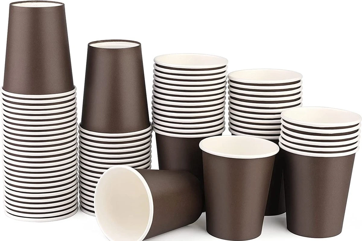 Merkloos Kartonnen Koffiebeker 8oz 240ml Zwart + Zwarte Deksels - 100 Stuks - Wegwerp Papieren Bekers Karton – Drank Bekers – Drinkbekers- Koffie Beker – Wegwerpbeker – Koffiekopjes – Koffiemokken - Warme En Koude Dranken - Milieuvriendelijk 2 Merkloos Kartonnen Koffiebeker 8oz 240ml Zwart + Zwarte Deksels - 100 Stuks - Wegwerp Papieren Bekers Karton – Drank Bekers – Drinkbekers- Koffie Beker – Wegwerpbeker – Koffiekopjes – Koffiemokken - Warme En Koude Dranken - Milieuvriendelijk - Afbeelding 2