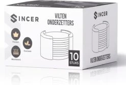 Vilten Onderzetters Voor Glazen - Bamboe Houder – Set Van 10 Vilten Onderzetters – Onderleggers - Premium Kwaliteit – Absorberend – Hittebestendig - Rond – Zwart/Grijs – Duurzaam/Milieuvriendelijk -Merkloos Verkoopwinkel 1200x812 8