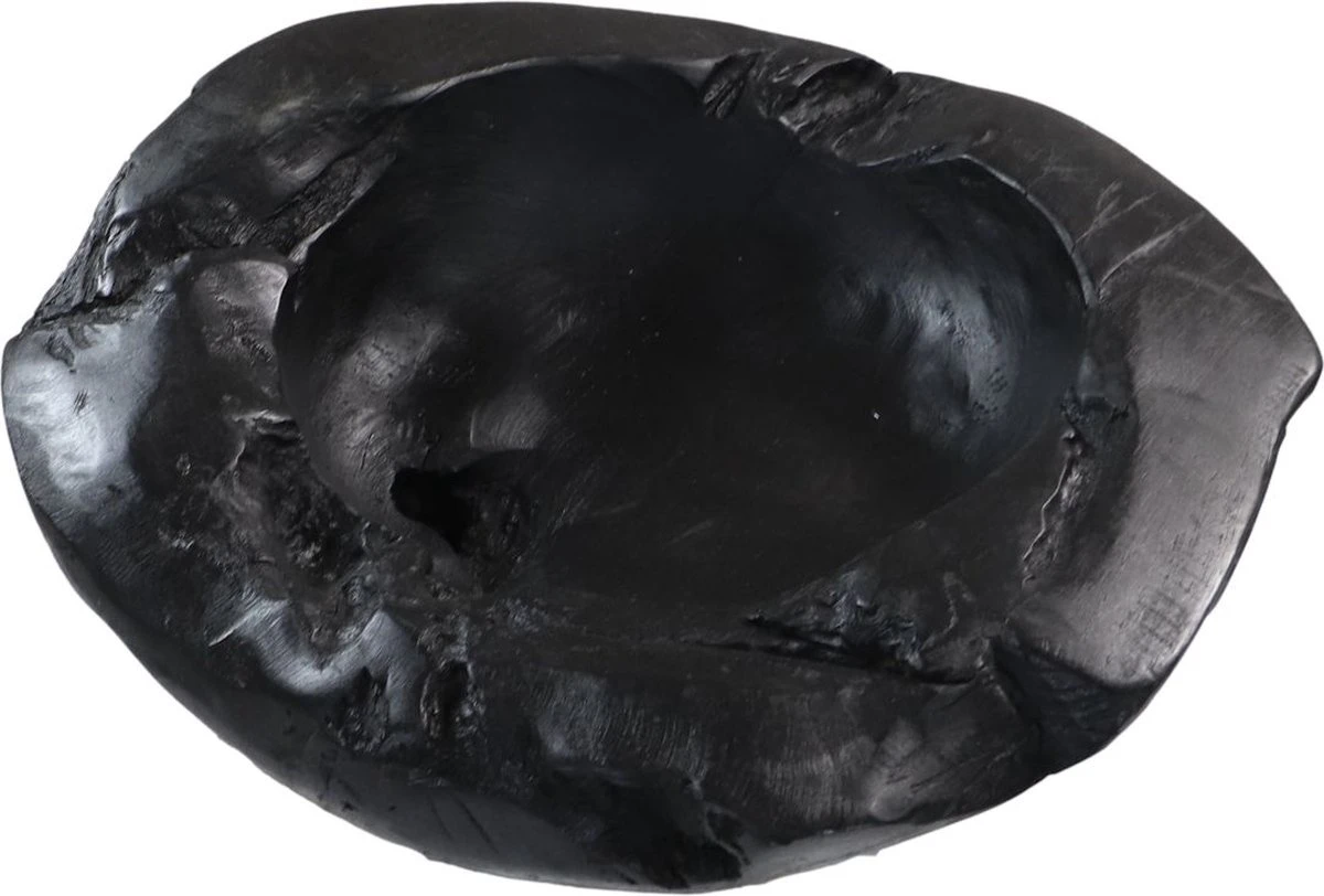 Fruitschaal - ø35-45 Cm - Zwart - Teak 3 Fruitschaal - ø35-45 Cm - Zwart - Teak - Afbeelding 3