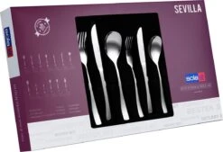 Sola Bestekset Sevilla - Economy - 8 Persoons - 70 Delig - Zilver Chroomstaal 18/0 - RVS -Merkloos Verkoopwinkel 1200x821 2