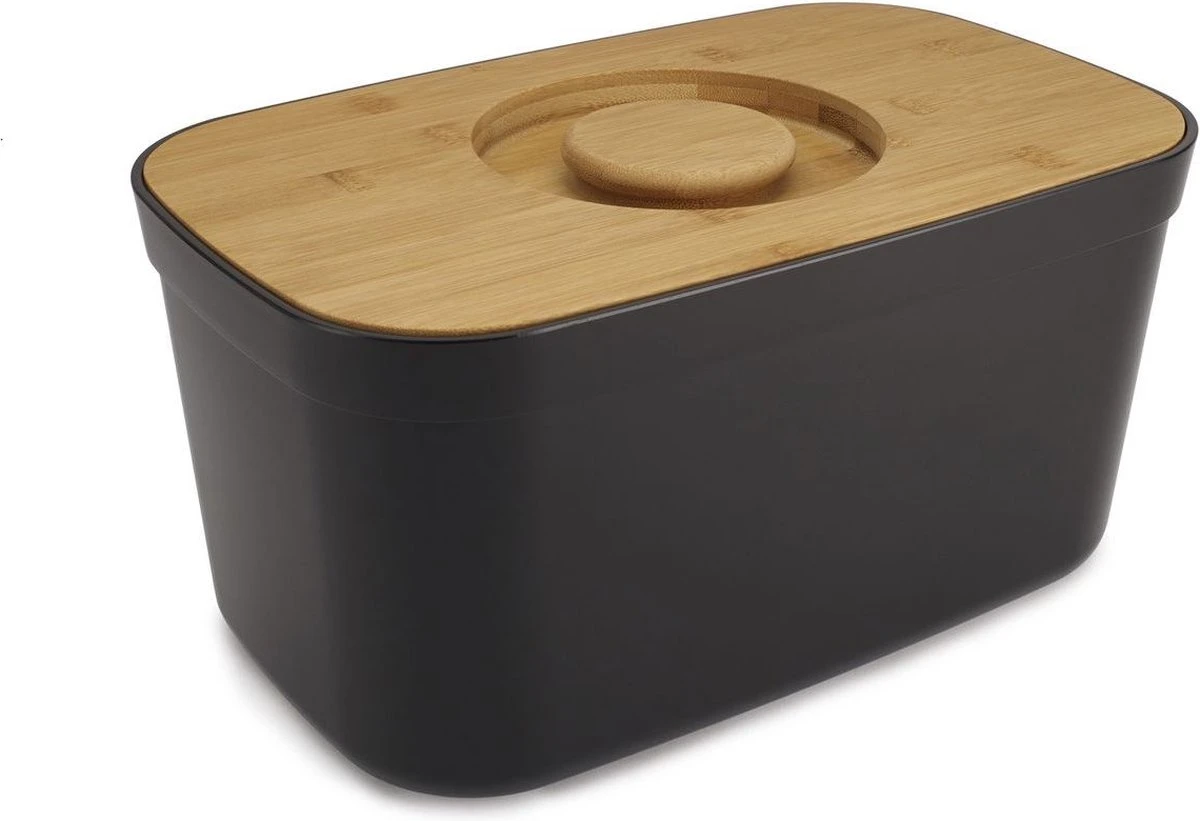 Joseph Joseph Broodtrommel Incl. Snijplankdeksel - 18x21,5x35,5 Cm - Zwart 5 Joseph Joseph Broodtrommel Incl. Snijplankdeksel - 18x21,5x35,5 Cm - Zwart - Afbeelding 5