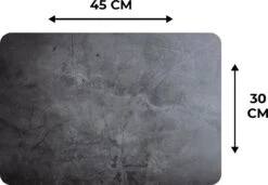 Placemats - Beton Print - Grijs - Industrieel - Onderleggers Placemat - Placemat - Onderlegger - 6 Stuks - 45x30 Cm -Merkloos Verkoopwinkel 1200x830 8