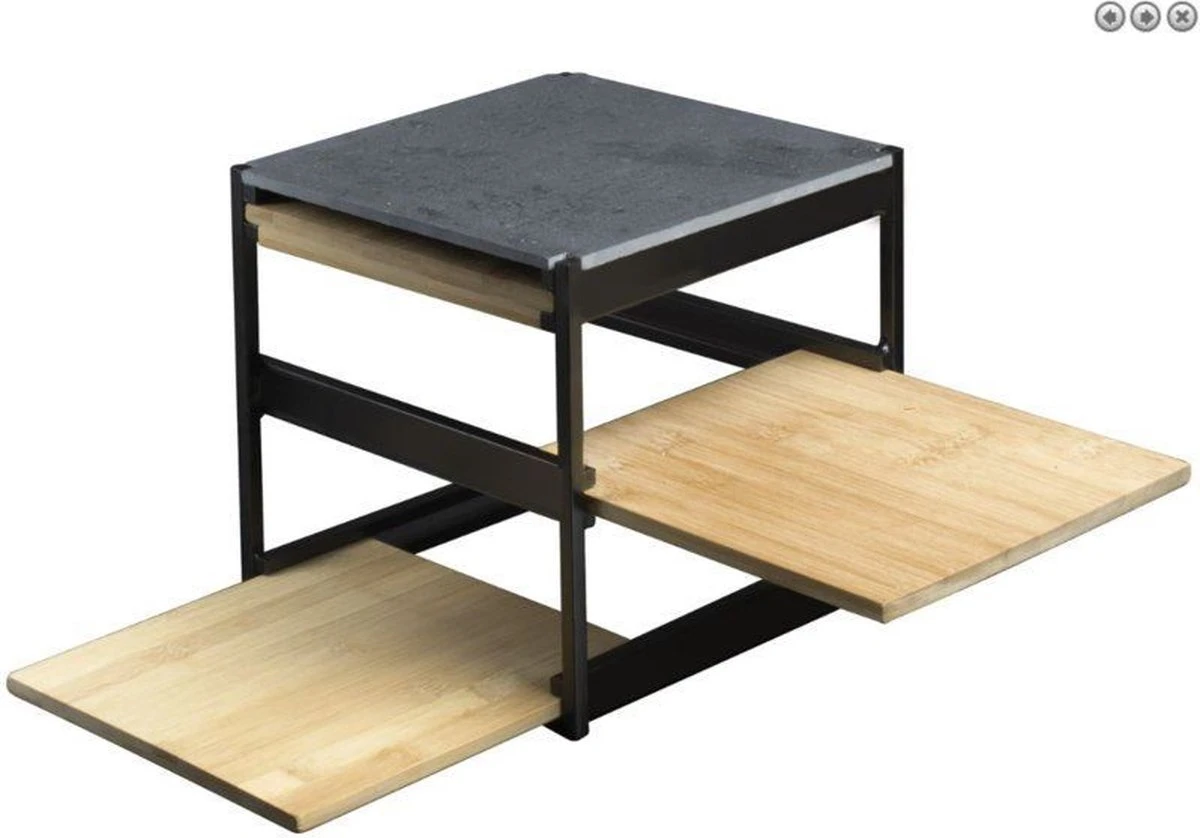 CasaLupo Etagere / Serveertoren Kubus - Zwart - 3-Laags 9 CasaLupo Etagere / Serveertoren Kubus - Zwart - 3-Laags - Afbeelding 9