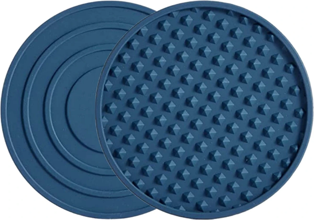 Castagnola Siliconen Onderzetters Met Houder – Onderzetters Voor Glazen – Onderzetters Design – Onderzettersset – Drink Onderzetters – Hoogwaardige Siliconen – Set Van 14 – Blauw 7 Castagnola Siliconen Onderzetters Met Houder – Onderzetters Voor Glazen – Onderzetters Design – Onderzettersset – Drink Onderzetters – Hoogwaardige Siliconen – Set Van 14 – Blauw - Afbeelding 7