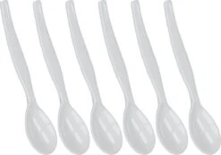 Metaltex Eierlepels 6 Stuks 12,5 X 2,5 Cm Wit