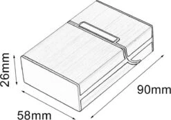 Merkloos Sigaretten Doosje - Donker Zwart - Aluminium - Sigaretten Houder/Hoesje - Weerbestendig - Stevig En Luxe Opbergdoosje -Merkloos Verkoopwinkel 1200x844 2
