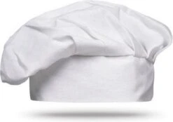 Merkloos Luxe Witte Koksmuts