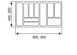 Culinorm Bestekbak - Besteklade - 85 Cm Breed X 50 Cm Diep - Grijs 5 Culinorm Bestekbak - Besteklade - 85 Cm Breed X 50 Cm Diep - Grijs -Merkloos Verkoopwinkel 1200x850 3