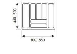 Culinorm Bestekbak - Besteklade - 55 Cm Breed X 50 Cm Diep - Grijs 5 Culinorm Bestekbak - Besteklade - 55 Cm Breed X 50 Cm Diep - Grijs -Merkloos Verkoopwinkel 1200x850 4