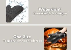 Ovenwanten - 2 Stuks - Bescherming Tot 230 °C - Zwart - Siliconen - Flexibel 13 Ovenwanten - 2 Stuks - Bescherming Tot 230 °C - Zwart - Siliconen - Flexibel -Merkloos Verkoopwinkel 1200x853 3