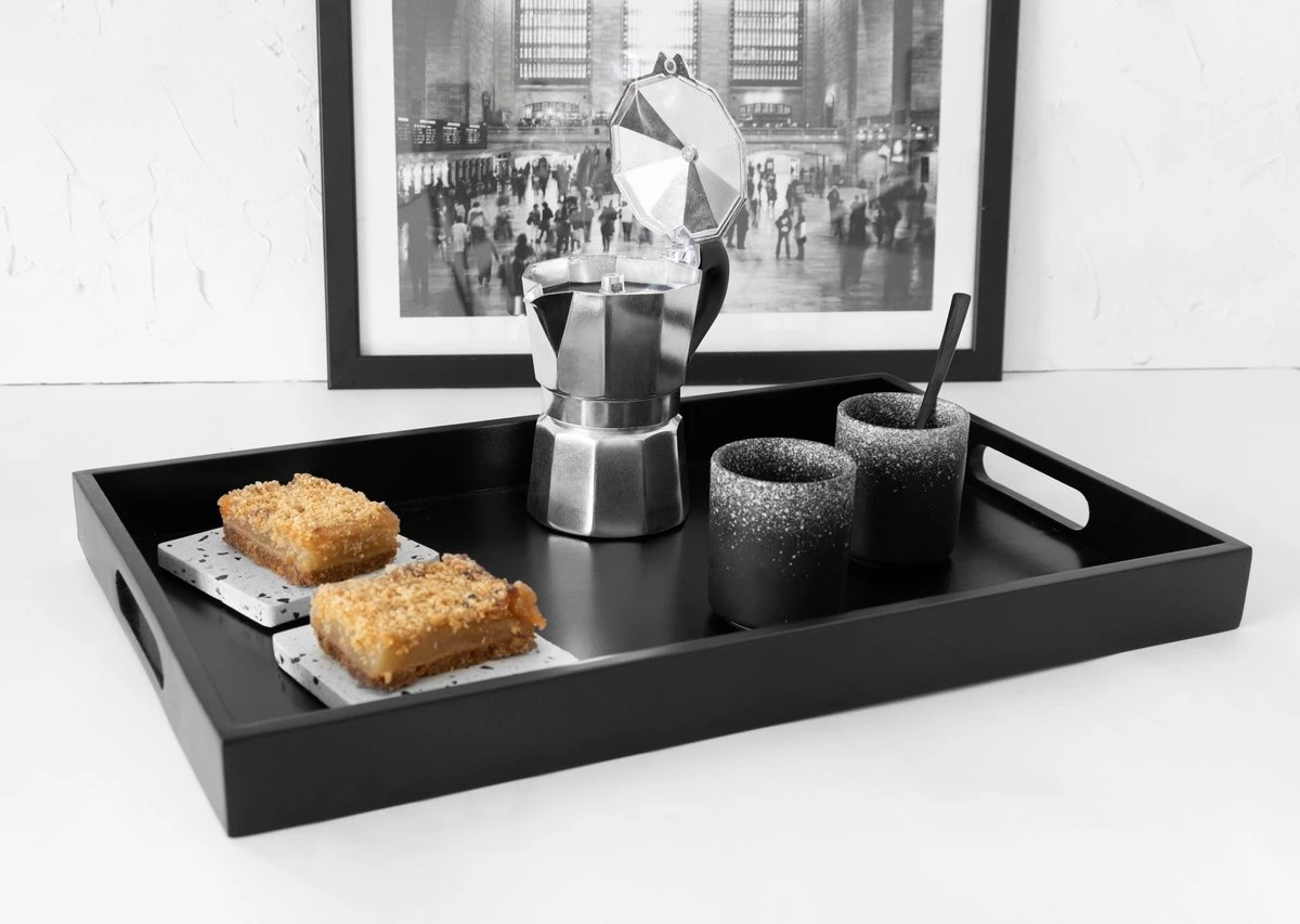 Jay Hill Dienblad Acacia Zwart 46 X 29 Cm 2 Jay Hill Dienblad Acacia Zwart 46 X 29 Cm - Afbeelding 2