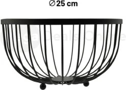 Merkloos Fruitschaal - Fruitmand - Metaal - Zwart -Merkloos Verkoopwinkel 1200x854