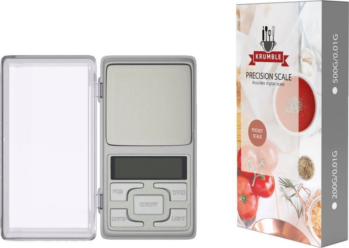 Krumble Weegschaal - Nauwkeurig - 0,01 Tot 200 Gr 1 Krumble Weegschaal - Nauwkeurig - 0,01 Tot 200 Gr