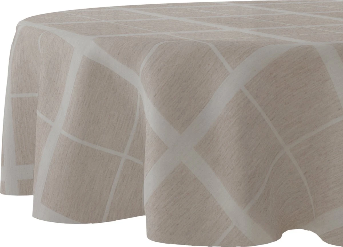 Wicotex-Tafellaken-Tafelkleed-Tafellinnen Lys Naturel 140cm Rond 1 Wicotex-Tafellaken-Tafelkleed-Tafellinnen Lys Naturel 140cm Rond