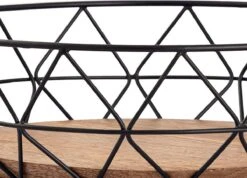 Parya Home - Fruitmand Metaal Broodmand Ronde Fruitschaal Neo 28 Cm H 10 Cm Zwart Metaal -Merkloos Verkoopwinkel 1200x863 5