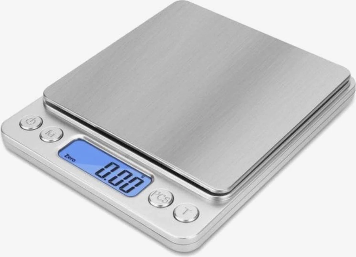 RONSIE® Keukenweegschaal Digitaal - Precisie Weegschaal RVS - 3000g X 0.1g - Wegen - Keuken - Handig - Koken En Bakken - Scale - Digital Scale 1 RONSIE® Keukenweegschaal Digitaal - Precisie Weegschaal RVS - 3000g X 0.1g - Wegen - Keuken - Handig - Koken En Bakken - Scale - Digital Scale