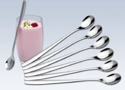 Merkloos Latte Macchiato Lepels – RVS Lange Yoghurt, Dessert Of Koffie Lepeltjes – Set Van 6 Stuks -Merkloos Verkoopwinkel 1200x868 2