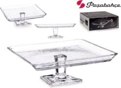 Pasabahce Taartplateau Madlen Kristal Transparant (23,7 X 8 X 23,7 Cm)