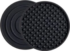 Castagnola Siliconen Onderzetters Met Houder – Onderzetters Voor Glazen – Onderzetters Design – Onderzettersset – Drink Onderzetters – Hoogwaardige Siliconen – Set Van 6 – Zwart -Merkloos Verkoopwinkel 1200x880 5