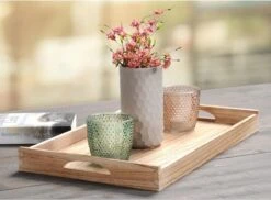 Merkloos FSC® Houten Dienblad Rechthoekig - Design Koffie / Thee Dienblad - Dienblad Met Handvatten - Paulownia Hout - 47 X 29.5 X 4.5 Cm -Merkloos Verkoopwinkel 1200x884 6