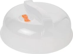 Merkloos 1x Keuken Magnetrondeksel/afdekschalen Voor Eten 26 Cm - Keukenhulpmiddelen - Magnetron Afdekschalen/deksels