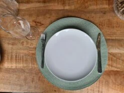 Merkloos Placemats ROND - Placemat - 4 STUKS - Rond - 38 Cm - Luxe - Onderlegger - Mint Groen -Merkloos Verkoopwinkel 1200x899 39