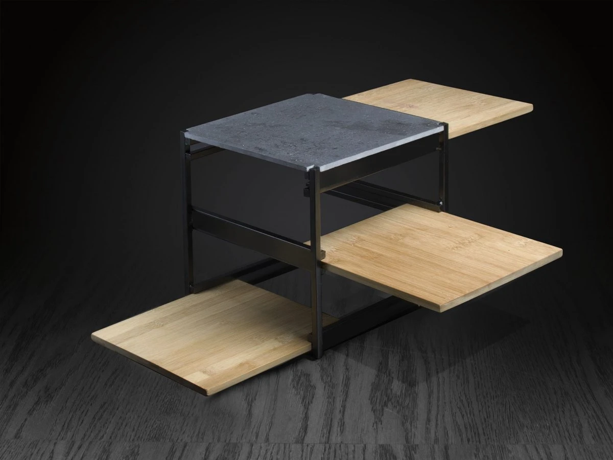 CasaLupo Etagere / Serveertoren Kubus - Zwart - 3-Laags 5 CasaLupo Etagere / Serveertoren Kubus - Zwart - 3-Laags - Afbeelding 5