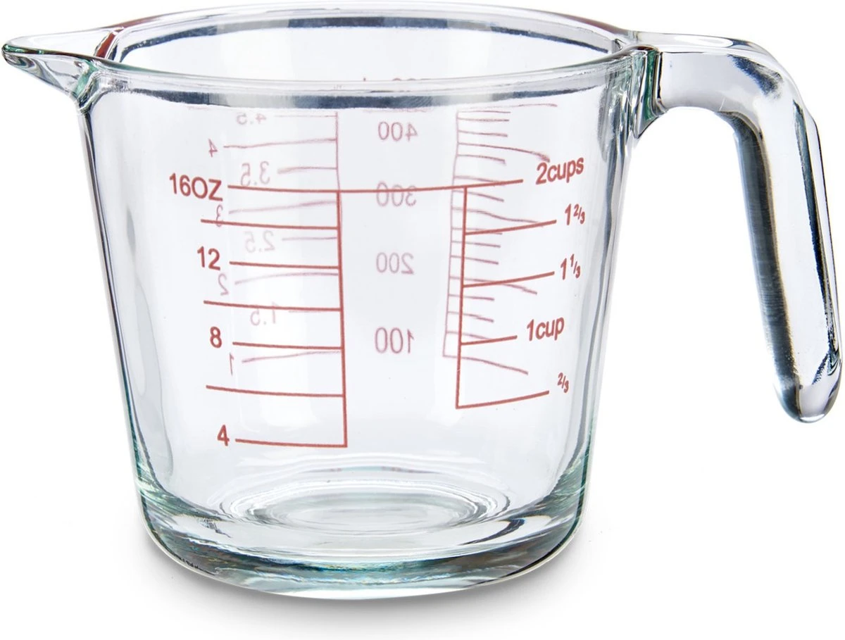 Glazen Maatbeker 500 Ml 10 X 12 X 18 Cm - Maatbekers Van Glas - Vloeistoffen Afmeten 2 Glazen Maatbeker 500 Ml 10 X 12 X 18 Cm - Maatbekers Van Glas - Vloeistoffen Afmeten - Afbeelding 2