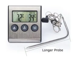 Boticz - 2-in-1 Magnetische Digitale Kern Thermometer Met Keuken Timer Alarm - Magnetische Vloeistof/Vlees Temperatuurmeter Met Meetsonde Draad & Kook Timer - 0-250 Graden Celcius - Inclusief Gratis Batterijen -Merkloos Verkoopwinkel 1200x913