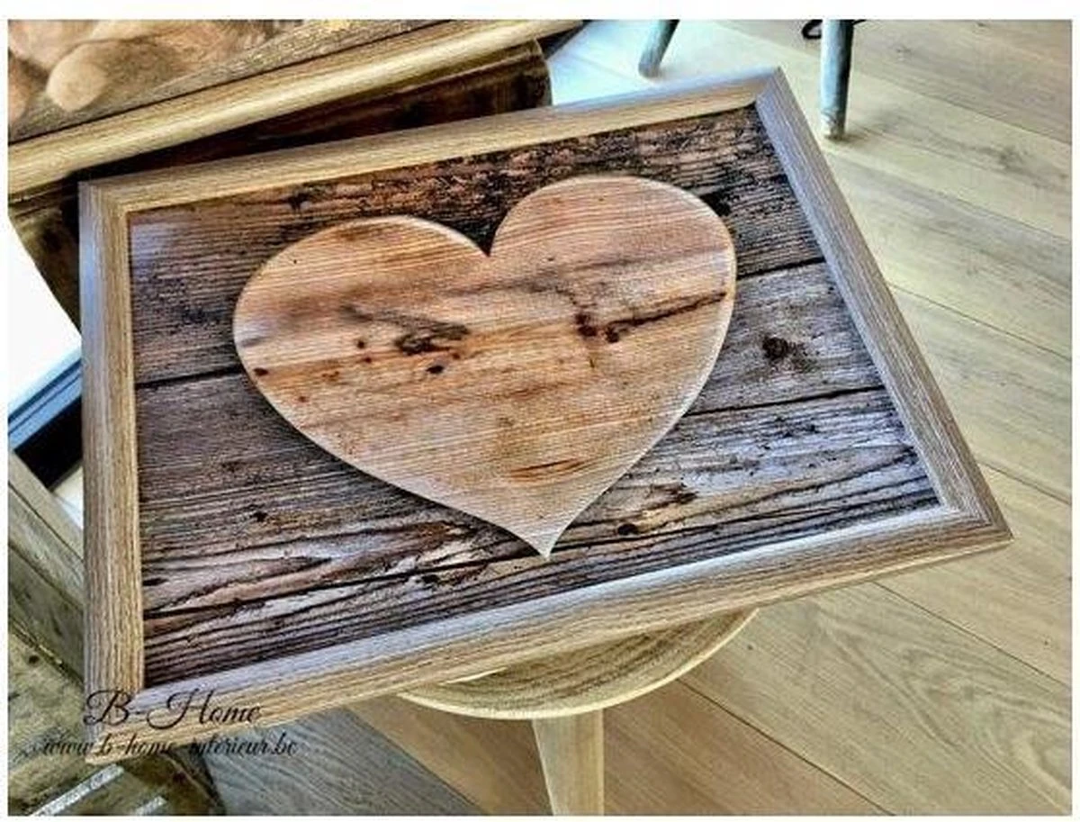 Laptray - Schootkussen Houten Hart 5 Laptray - Schootkussen Houten Hart - Afbeelding 5