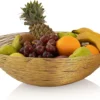 Parya Home - Fruitschaal Rond - ø 30 Cm - Goud - Metaal