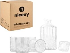 Niceey Whiskey Set - Whiskey Glazen - Whiskey Karaf - 4 Glazen Met Karaf - 5 Delig -Merkloos Verkoopwinkel 1200x914 8