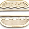 Riviera Maison Onderzetter Voor Pannen, Hamburger - Classic Burger Trivet - Goud - Aluminium - 1 Stuk