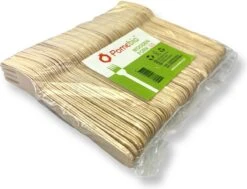 Pomebio Houten Wegwerp Bestek - Vork - 100 Stuks - FSC Hout - 165mm - Wegwerp Vork - Houten Vork - FSC-Gecertificeerde Houten Vork - Duurzaam Vork - Wegwerp Bestek -Merkloos Verkoopwinkel 1200x920