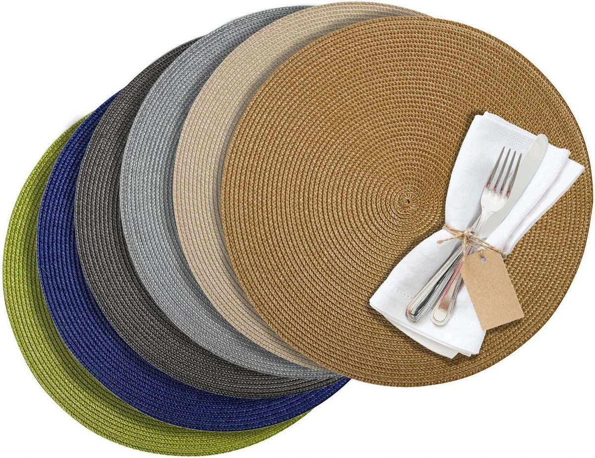 Westmark Set Van 4 Placemats, Ø 38 Cm, Polypropyleen, Lichtbruin, Saleen-collectie: Circle 7 Westmark Set Van 4 Placemats, Ø 38 Cm, Polypropyleen, Lichtbruin, Saleen-collectie: Circle - Afbeelding 7