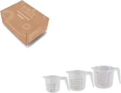 Orange85 Maatbeker - Set Van 3 - 1 Liter - 500ml - 250ml - Kunststof - Verschillende Maten -Merkloos Verkoopwinkel 1200x925 2