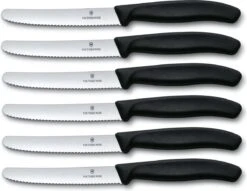 Victorinox Tafelmes 6 Stuks Zwart Krom Heft 16 Victorinox Tafelmes 6 Stuks Zwart Krom Heft -Merkloos Verkoopwinkel 1200x927