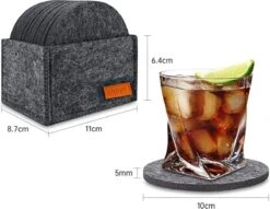 IBright Vilt Onderzetters Voor Glazen - 12 Stuks – Donkergrijs – Vilten Onderzetters Met Houder - Hittebestendig - Absorberend En Duurzaam 14 IBright Vilt Onderzetters Voor Glazen - 12 Stuks – Donkergrijs – Vilten Onderzetters Met Houder - Hittebestendig - Absorberend En Duurzaam -Merkloos Verkoopwinkel 1200x929 4