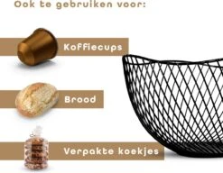 Fruitschaal Zwart – Fruitmand – Metaal – Modern – Medium – 25cm - Baulk® -Merkloos Verkoopwinkel 1200x933 2