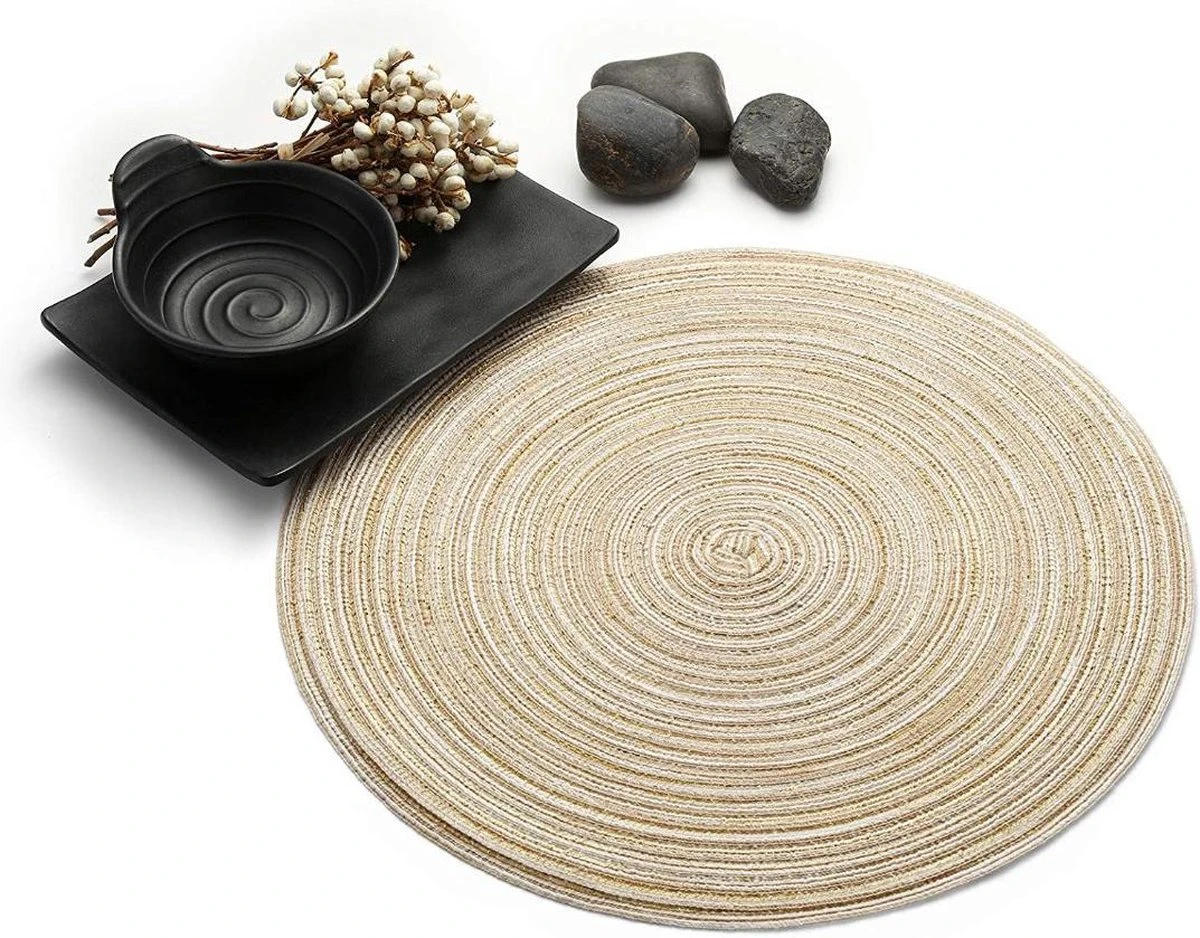 Merkloos Placemat - 2 Stuks - Placemat Rond - Placemats Rond Gevlochten - Tafelonderzetter - Tafel Onderleggers - Onderleggers Placemat - Placemat 30 Cm 9 Merkloos Placemat - 2 Stuks - Placemat Rond - Placemats Rond Gevlochten - Tafelonderzetter - Tafel Onderleggers - Onderleggers Placemat - Placemat 30 Cm - Afbeelding 9