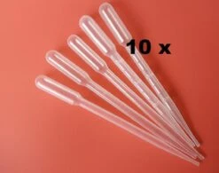 Merkloos 10 Stuks Pipet Voor Vloeistoffen - 3 Ml