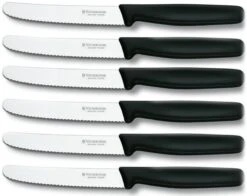 Victorinox Tafelmessen - 6-Delig - Zwart - Recht Heft 8 Victorinox Tafelmessen - 6-Delig - Zwart - Recht Heft -Merkloos Verkoopwinkel 1200x953