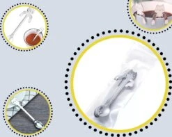 4 Theelepels Hangende Kat - Katten Koffielepel - RVS - Zilverkleurig -Merkloos Verkoopwinkel 1200x955