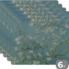 KitchenYeah - Placemats - Kunststof Placemat - Bloemen - Van Gogh - Kunst - Oude Meesters - Onderleggers Placemats - Onderlegger - Placemat - 45x30 Cm
